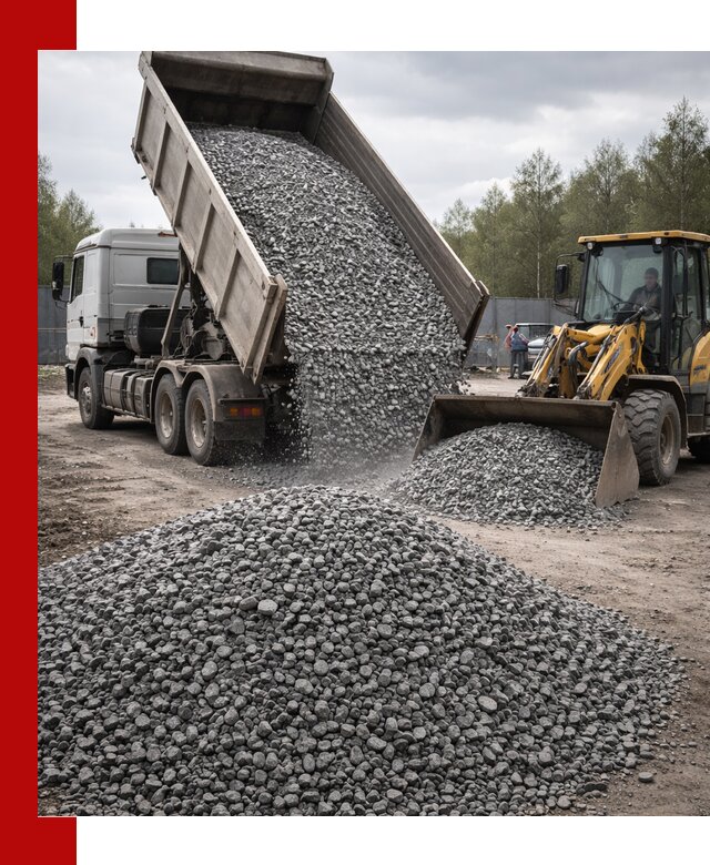 Доставка и продажа щебня гранитного в Барнауле