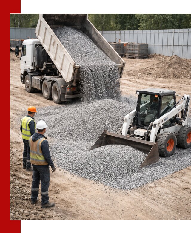 Доставка и продажа гранитного щебня фракции 0-5 в Барнауле