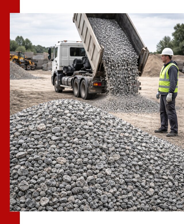 Доставка и продажа гранитного щебня фракции 5-20 в Барнауле