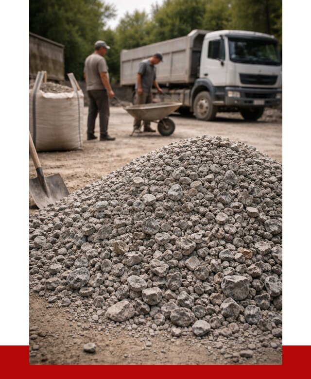 Гранитный щебень фракция 20-40 в Барнауле от 3237 руб. ПРОНЕРУДБрн