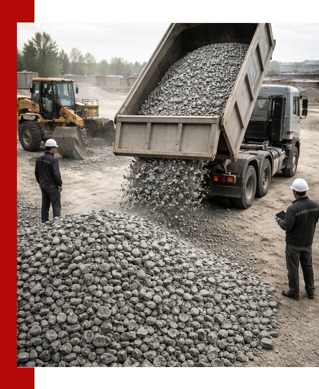 Доставка гранитного щебня фракции 20-40 в Барнауле
