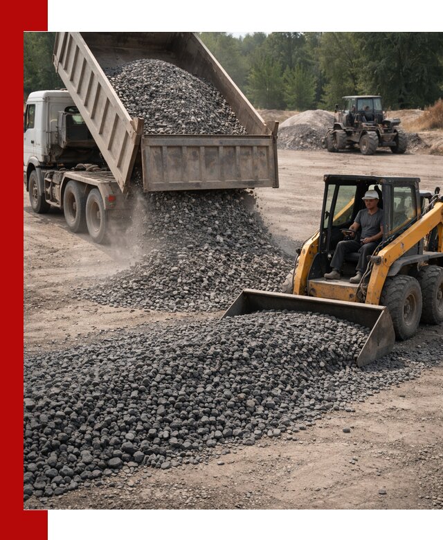 Гранитный щебень фракция 40-70 с доставкой в Барнауле