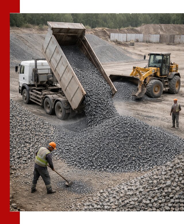 Щебень габбро-диабаз фр. 5-20 с доставкой в Барнауле