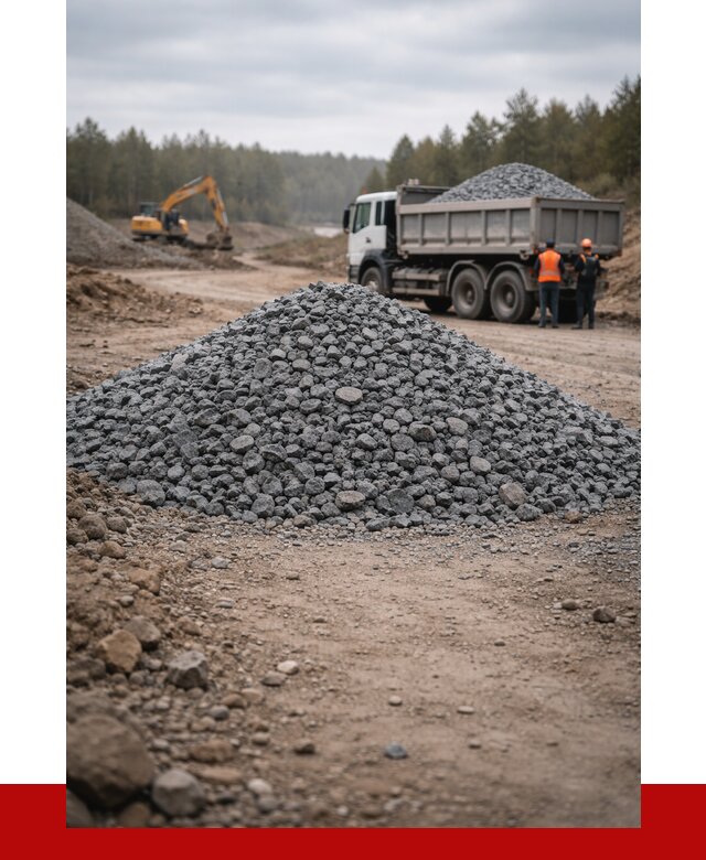 Щебень габбро диабаз фракция 40-70 в Барнауле от 2226 р-ПРОНЕРУДБрн