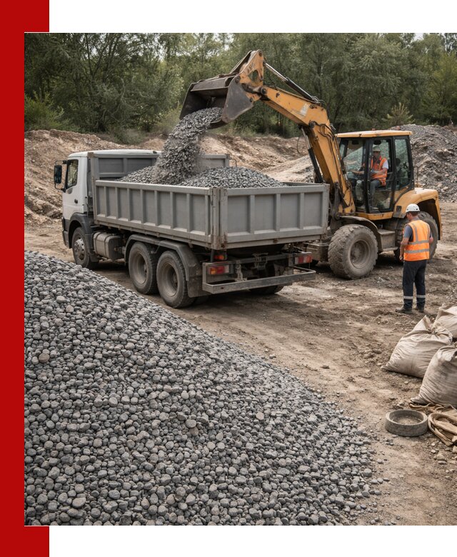 Доставка гравийного щебня в Барнауле оптом и в розницу