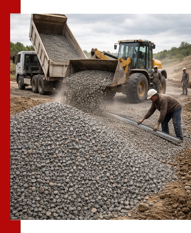 Гравийный щебень фракция 5-20 с доставкой в Барнауле