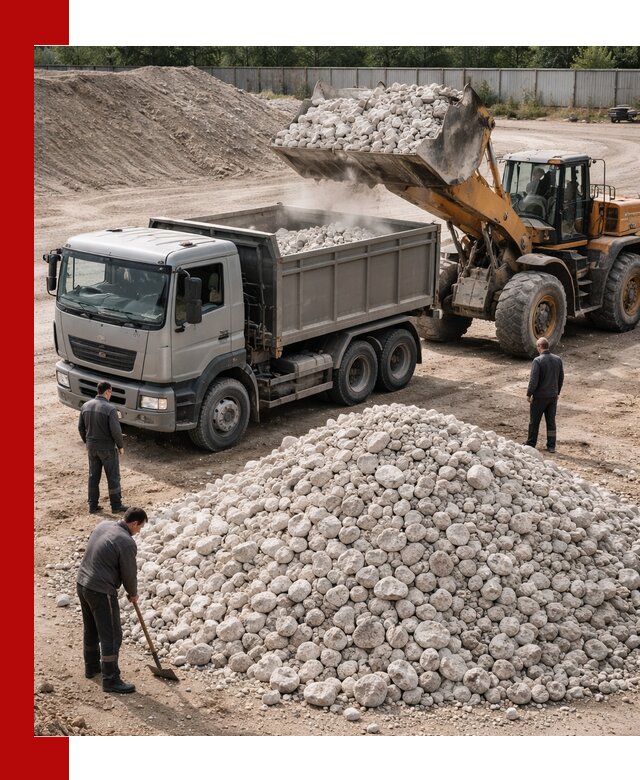 Известняковый щебень фракция 70–150 с доставкой в Барнауле