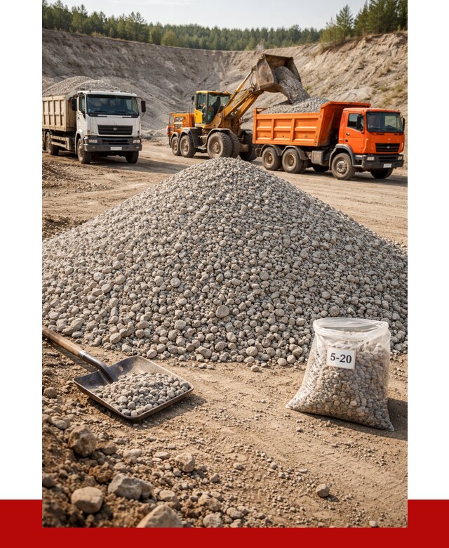 Доломитовый щебень фр. 5-20 в Барнауле от 4249 р. | ПРОНЕРУДБрн