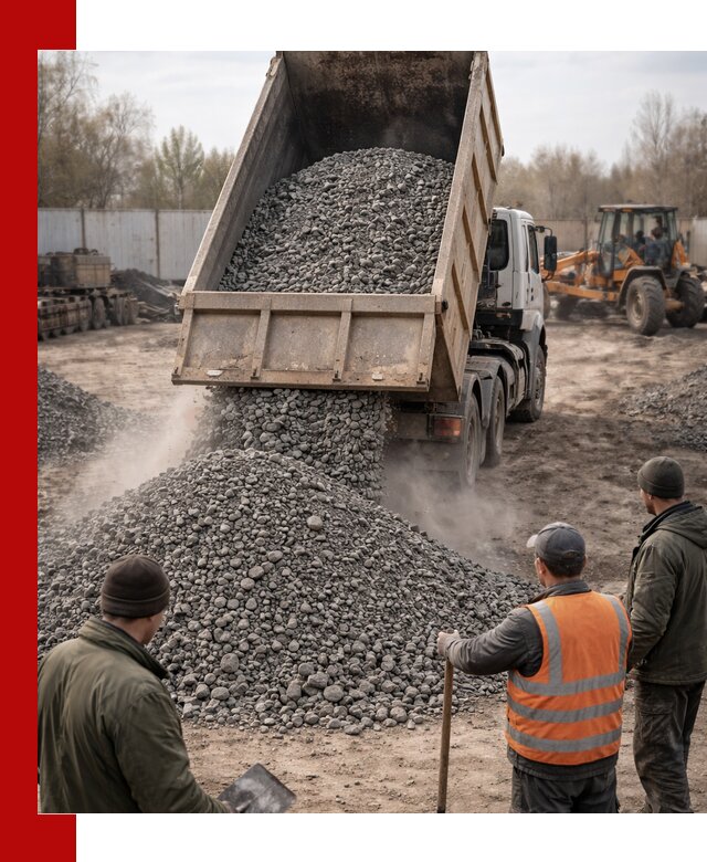 Доставка шлакового щебня в удобные сроки по выгодной цене в Барнауле