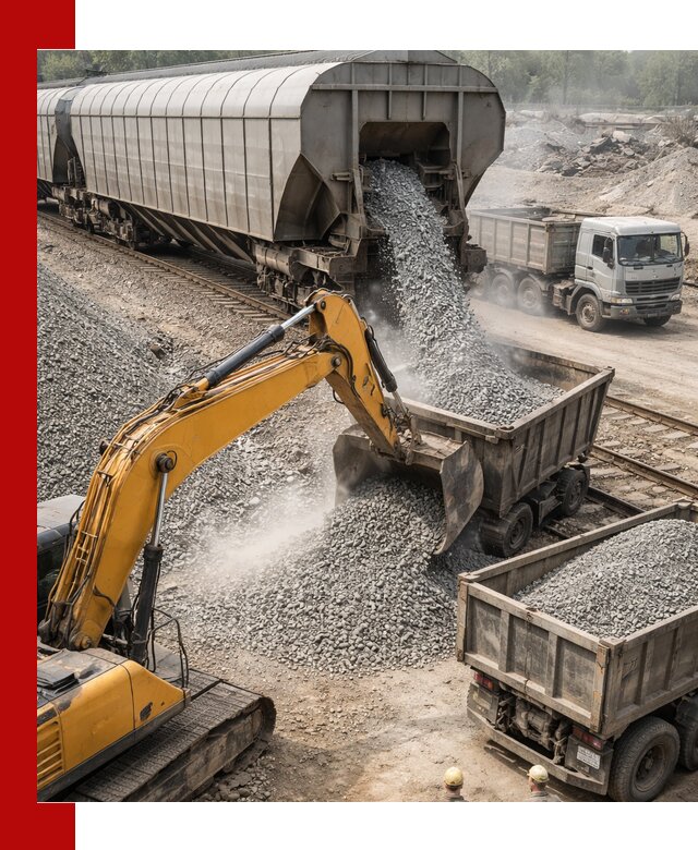 Доставка железнодорожного щебня в Барнауле крупными партиями быстрого отгруза