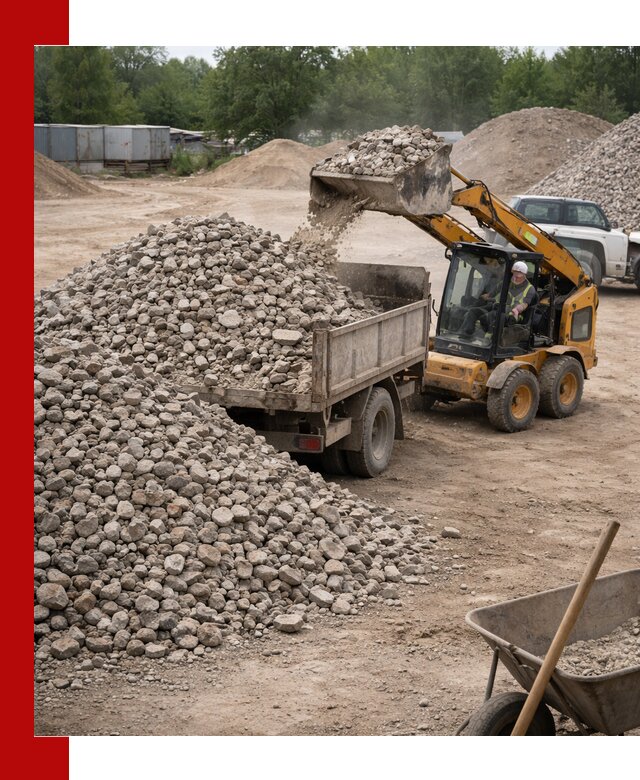 Доставка вторичного щебня в Барнауле для строительных работ