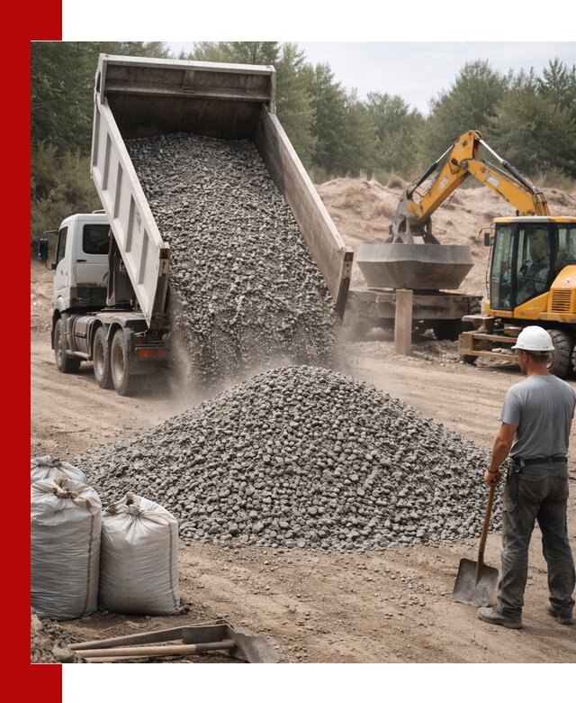 Доставка и продажа бетонного щебня в Барнауле