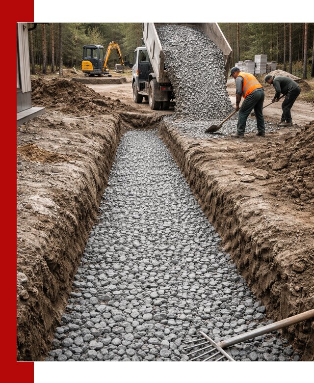 Щебень для дренажа с доставкой в Барнауле высокого качества