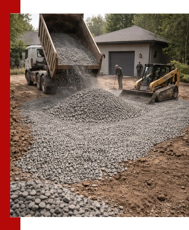 Щебень для парковки в Барнауле: доставка и укладка качественного материала