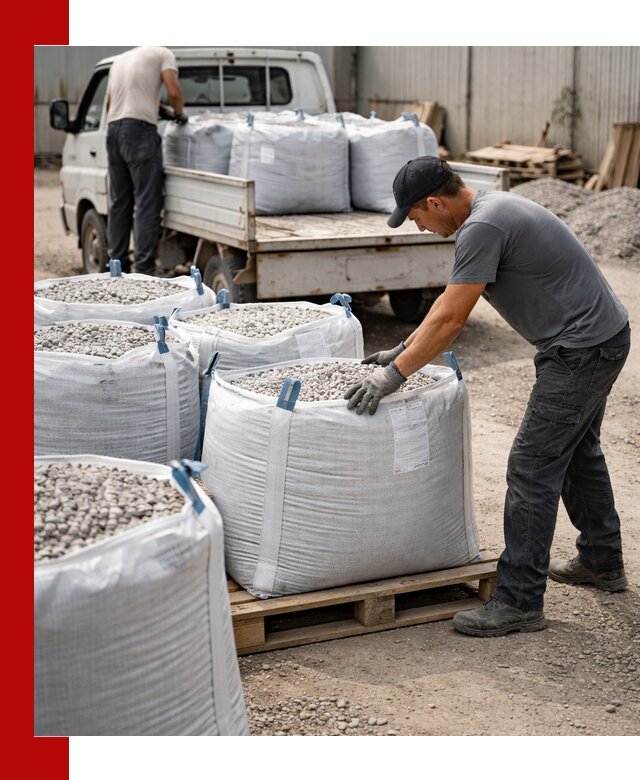 Доставка щебня в мешках по выгодным ценам в Барнауле