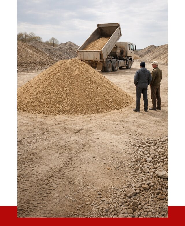 Карьерный песок крупнозернистый в Барнауле от 8599 р | ПРОНЕРУДБрн