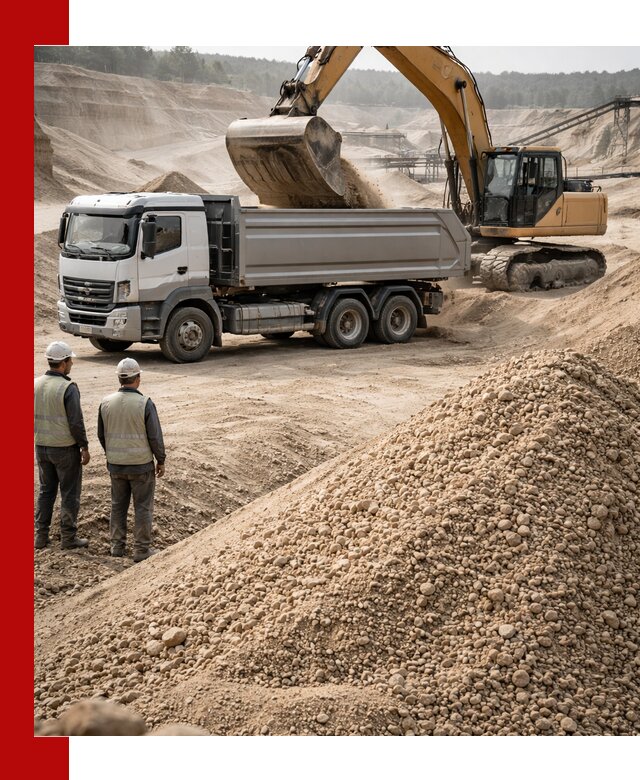 Карьерный крупнозернистый песок с доставкой в Барнауле