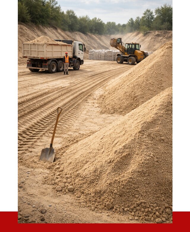 Карьерный песок мелкозернистый в Барнауле от 9104 р. | ПРОНЕРУДБрн