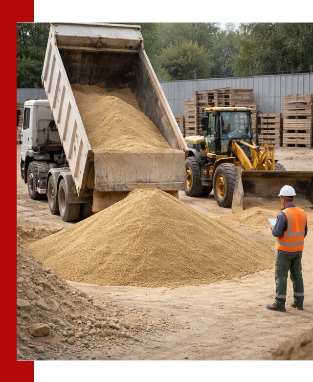 Доставка карьерного мелкозернистого песка в Барнауле