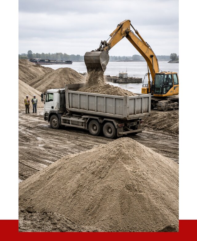 Купить речной песок навалом в Барнауле от 1821 р., ПРОНЕРУДБрн