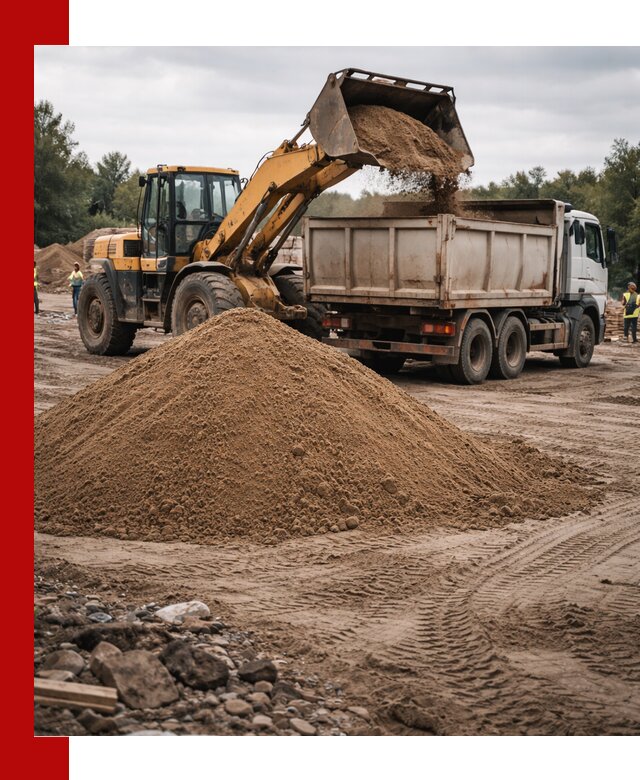 Доставка речного песка навалом в Барнауле быстро и выгодно
