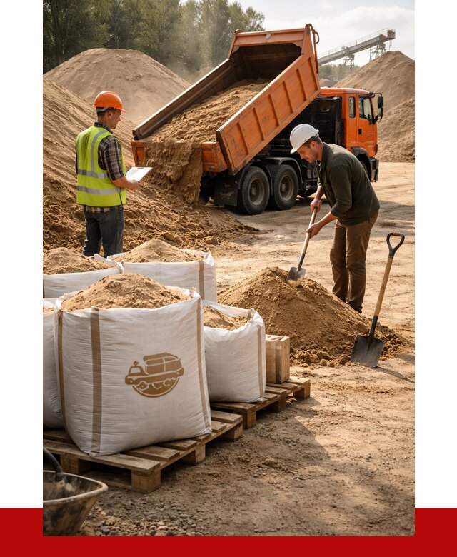 Строительный песок в Барнауле от 2226 р. с доставкой, ПРОНЕРУДБрн