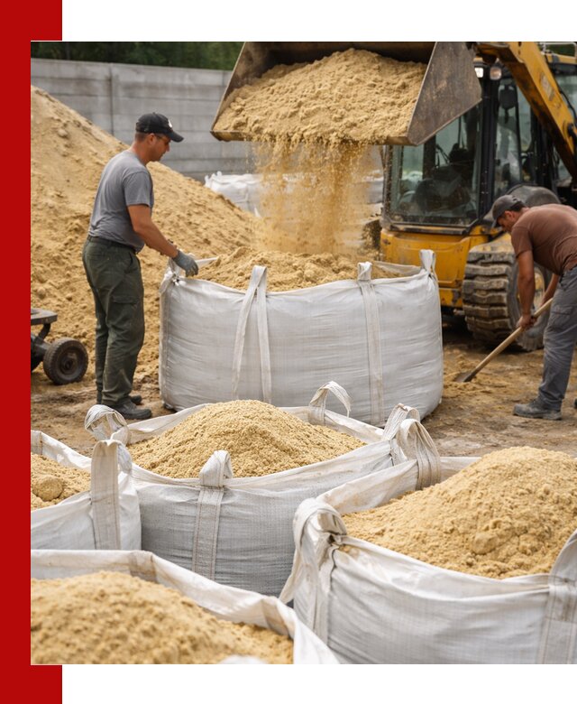 Поставка качественного песка для кладки в Барнауле