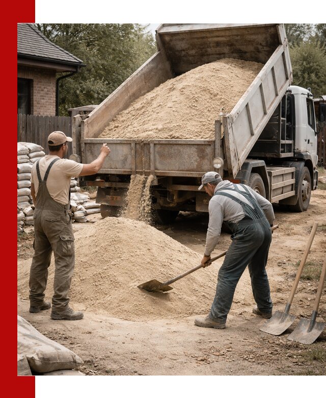Песок для штукатурки с доставкой в Барнауле качественный и чистый