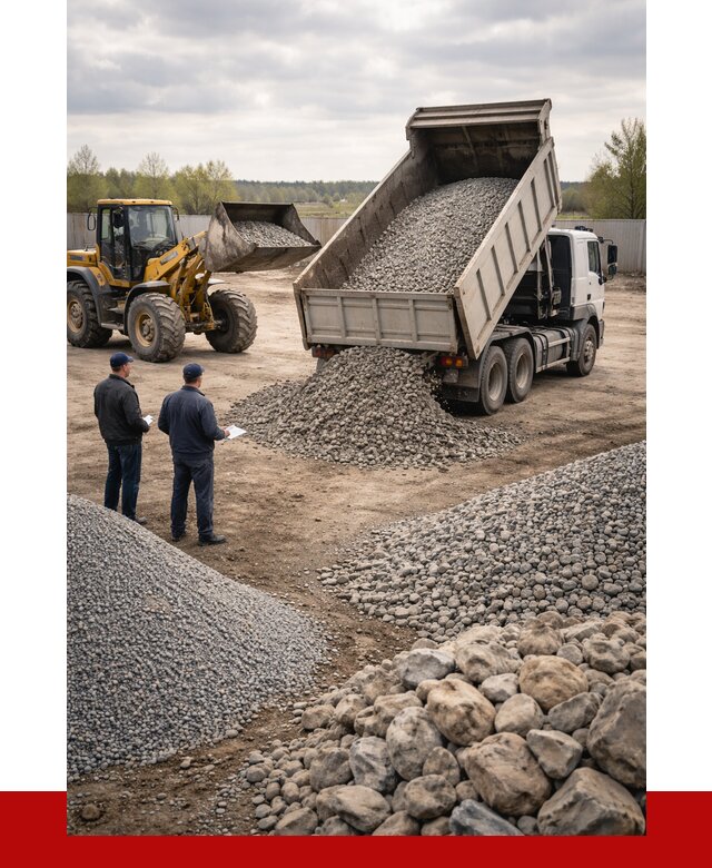 Гравий и камень с доставкой в Барнауле от 4249 р. - ПРОНЕРУДБрн