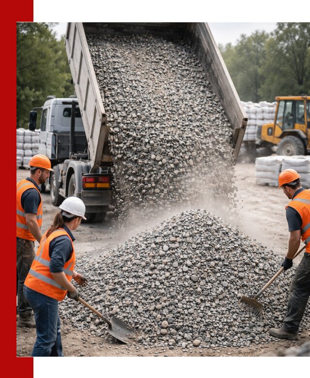 Доставка гравия и камня в Барнауле оптом и в розницу