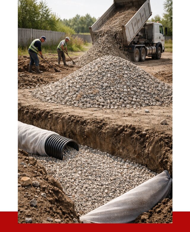 Гравий для дренажа в Барнауле от 2226 р., доставка ПРОНЕРУДБрн