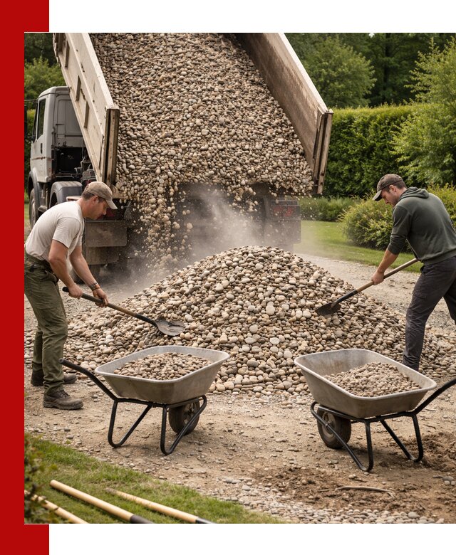 Доставка и продажа декоративной гальки в Барнауле