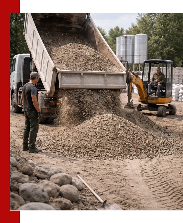 Доставка ПГС С3 в Барнауле самосвалами и миксерами