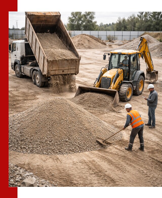 Поставка и доставка ПГС С4 в мешках и самосвалах в Барнауле