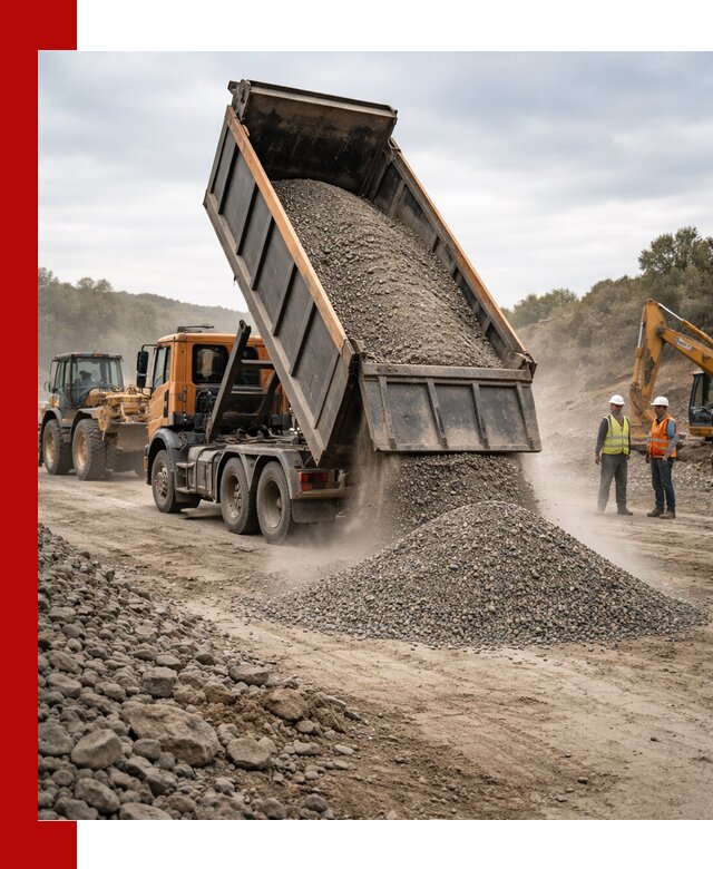 Щебёночно-песчаная смесь ЩПС С1 с доставкой в Барнауле