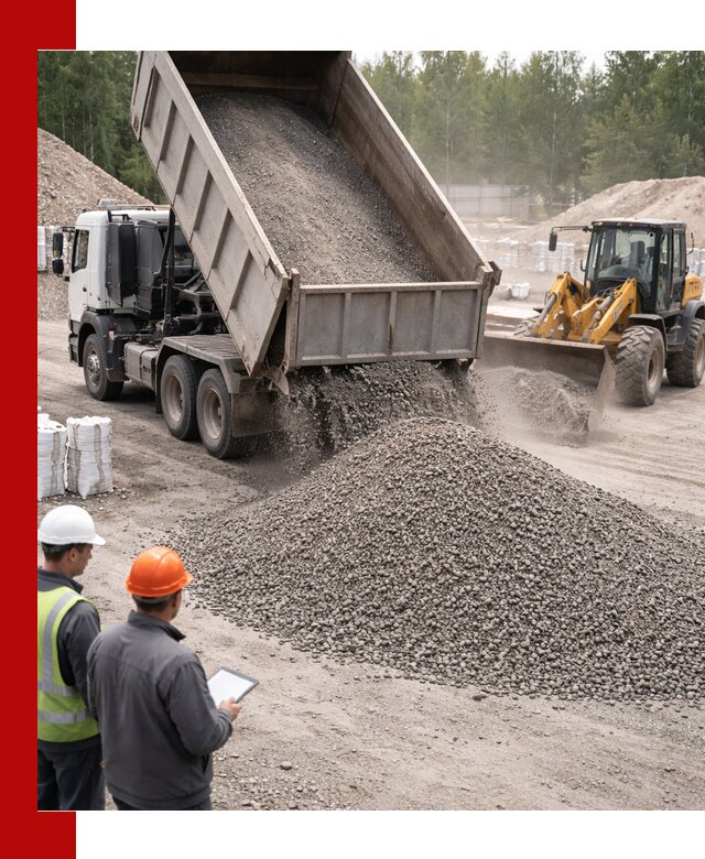 Доставка и продажа гранитного отсева 0-10 в Барнауле