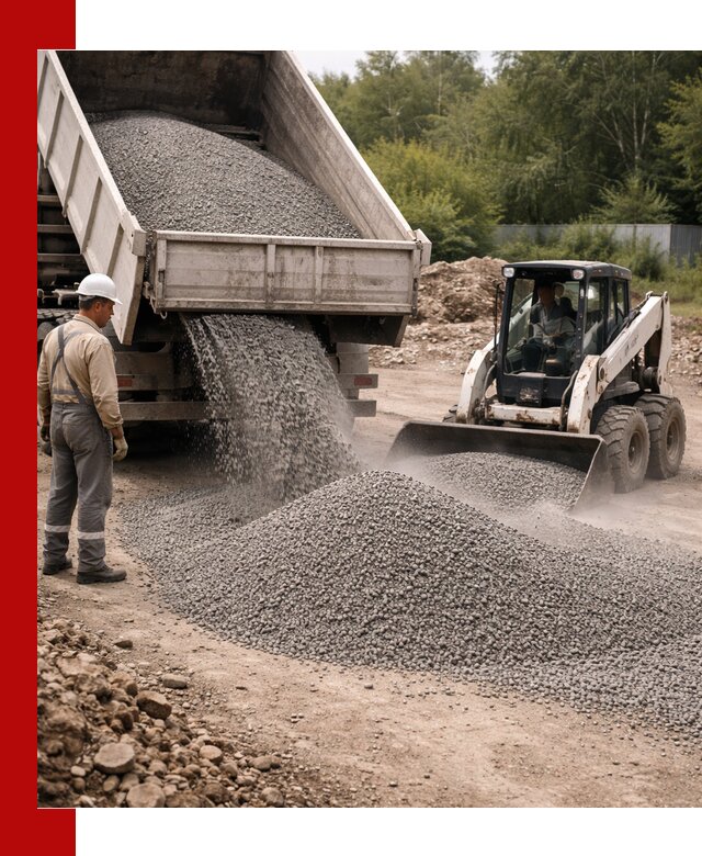 Доставка гравийного отсева 0-5 в Барнауле оптом и в розницу