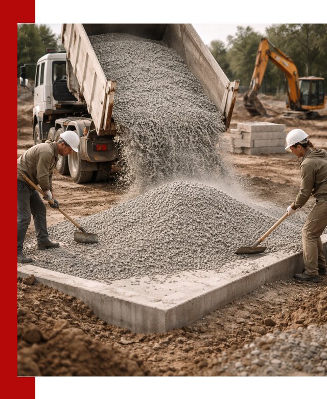 Доставка и продажа отсева для бетона в Барнауле