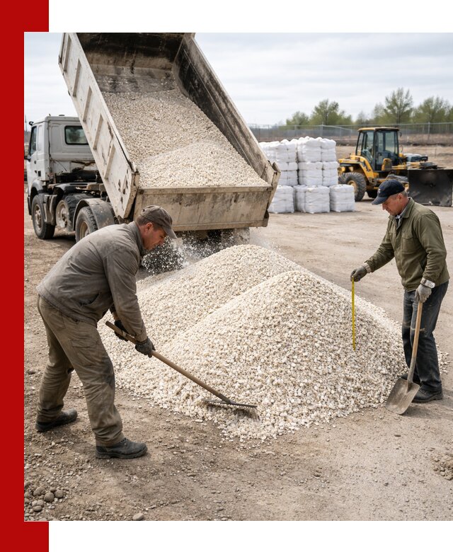 Мраморная крошка с доставкой и разгрузкой в Барнауле