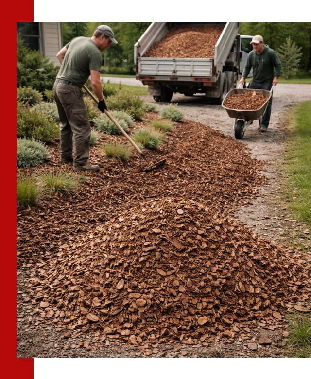 Крошка для мульчирования с доставкой в Барнауле