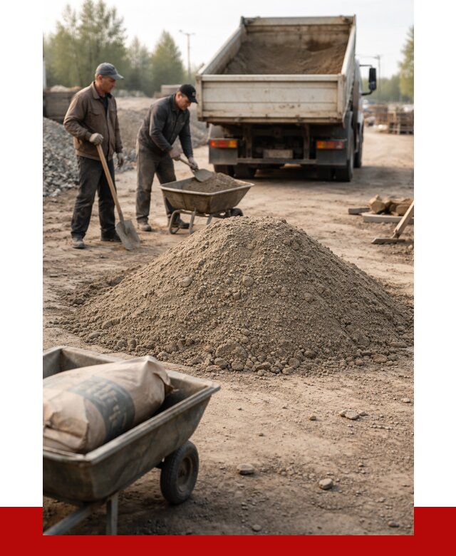 Цементно-песчаная смесь М150 в Барнауле от 4755 р. | ПРОНЕРУДБрн