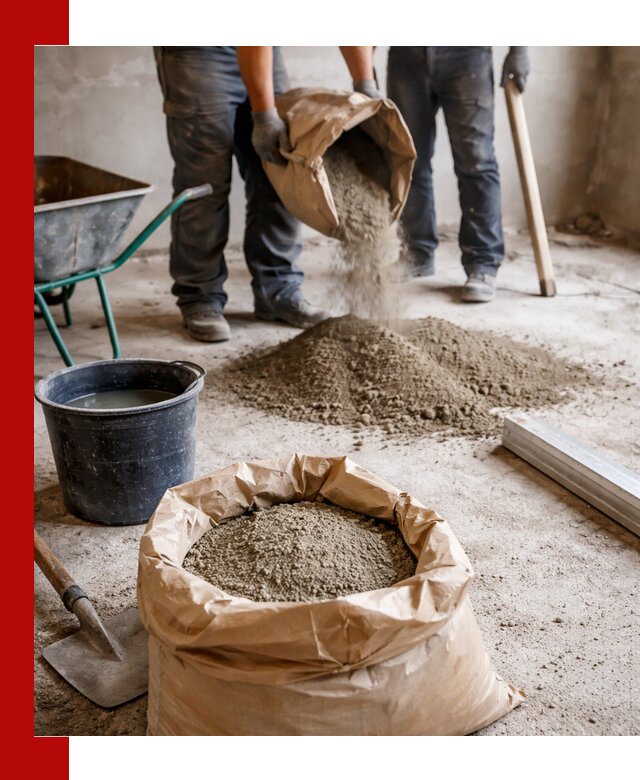 Доставка сухой смеси для стяжки в Барнауле