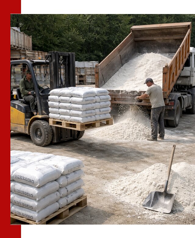 Доставка строительной извести оптом и в розницу в Барнауле