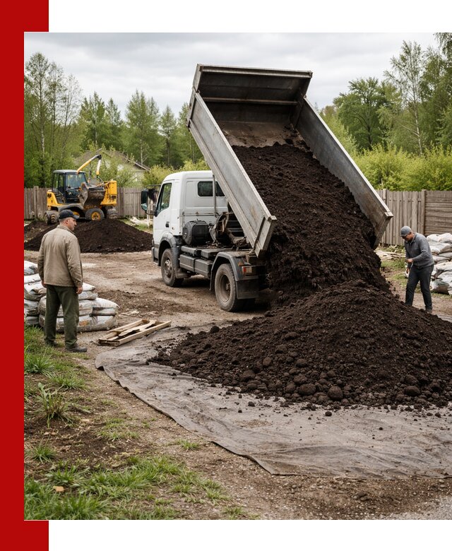 Доставка качественного почвогрунта в Барнауле оптом и в розницу