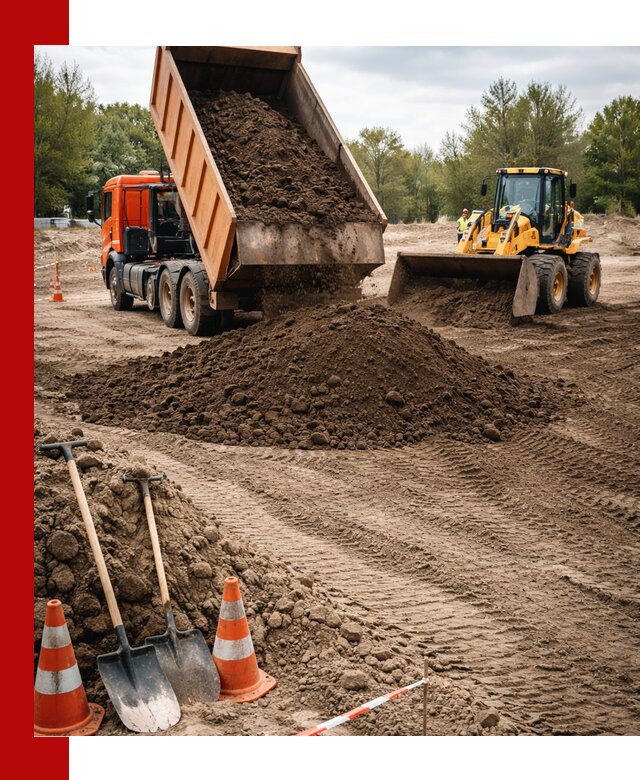 Поставка и доставка планировочного грунта в Барнауле