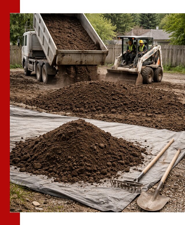 Грунт для отсыпки участка с доставкой в Барнауле