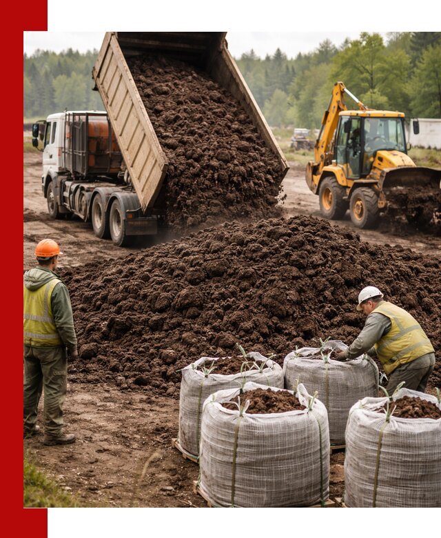 Доставка нейтрального торфа в Барнауле оптом и в розницу