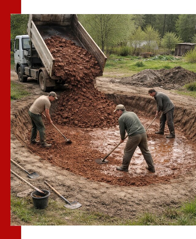 Купить качественную глину для пруда в Барнауле
