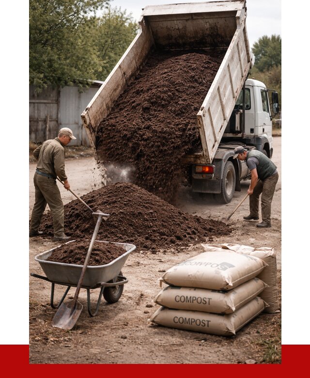 Купить компост в Барнауле от 4249 р. за куб с доставкой | ПРОНЕРУДБрн