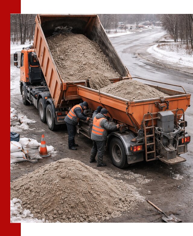 Поставка и вывоз пескосоля в Барнауле оптом и в розницу